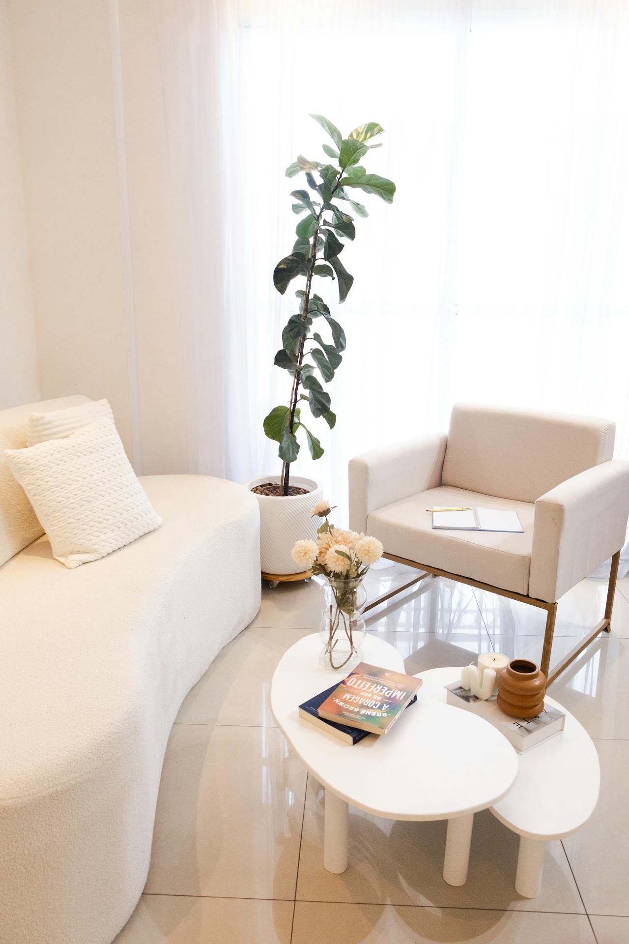 Freshly painted modern living room in Metro Detroit